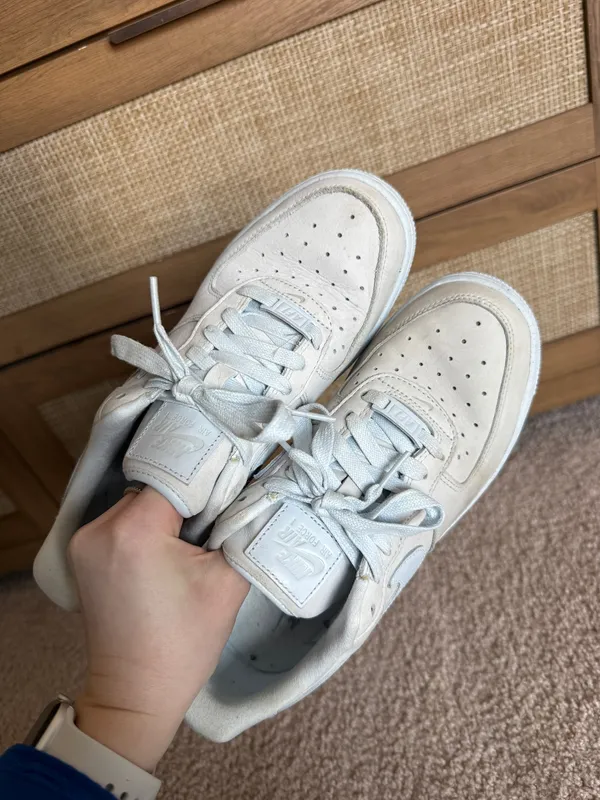 Light Blue Suede Air Force One Size 7.5 - Image 7