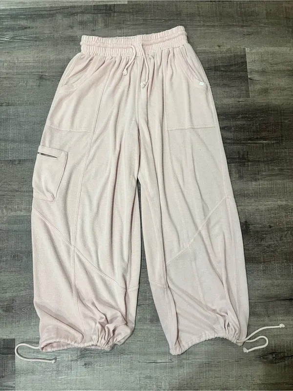 Urban Outfitters OUT FROM UNDER BouncePlush Cabot Jogger Pants - Light Pink - Image 2