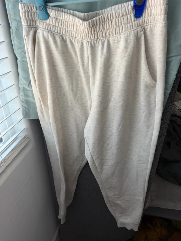 Athletic Works Oatmeal Jogger Sweatpants  - Image 3