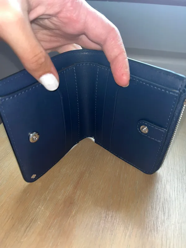 Kate Spade White And Blue Bi Fold Wallet - Image 3