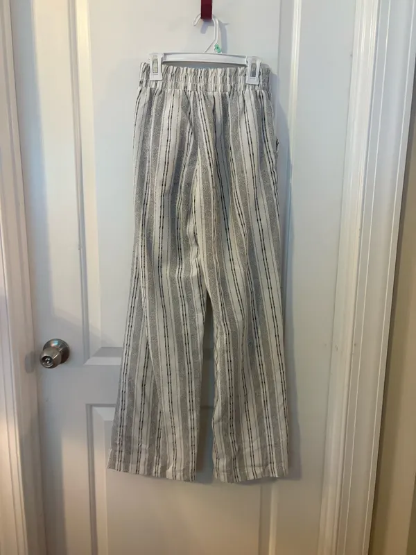 sienna sky cotton drawstring striped pants - Image 2