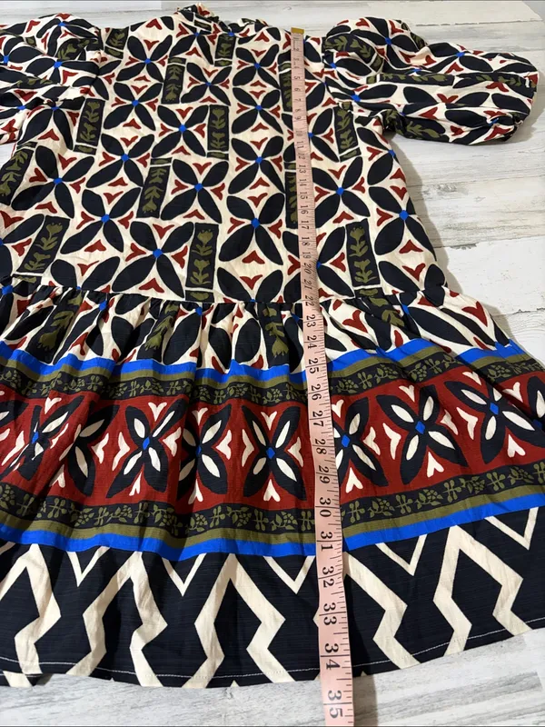 THML Geometric Print Boho Dress Size Small - Image 9