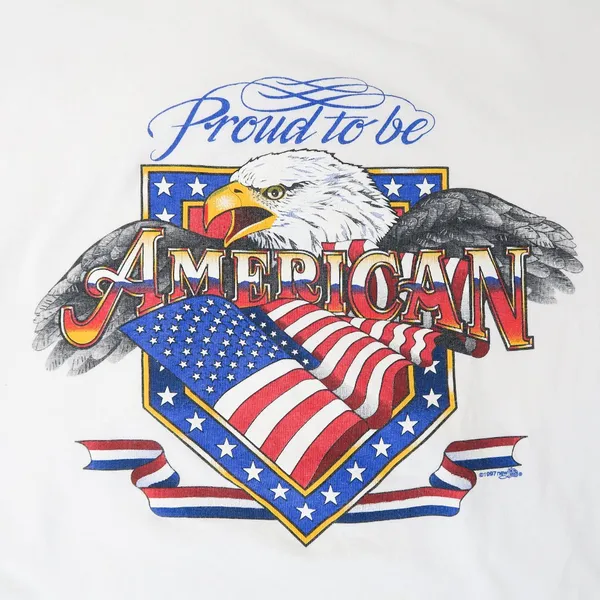 Vintage 90s Proud to be American Eagle T-Shirt - Image 7