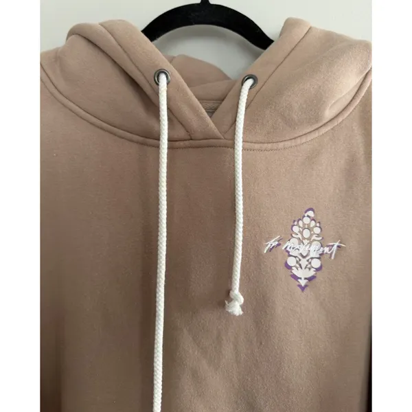 Free People Movement Final Call Logo Hoodie Sand Women's Size Medium - Image 3