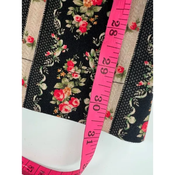 LoveShackFancy Meyerson Flare Pant vintage floral stripe‎ sz 00 - Image 3