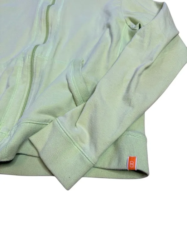 Lucy Lime Green Zip Up Light Weight Hoodie Medium - Image 2