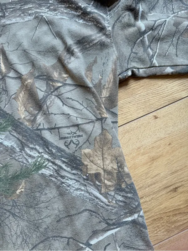 Vintage Realtree Camo Cotton Long Sleeve Shirt Size XL - Image 4