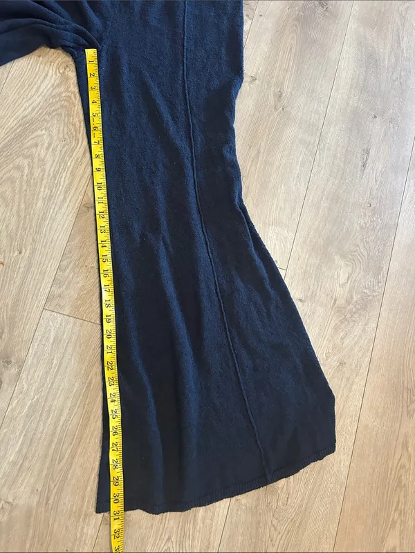 Free People knit wide-leg pants with a high-rise waist, Black, Size Large, NWOT - Image 6