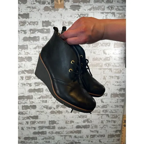 Sperry | women leather wedge lace up booties - Image 8