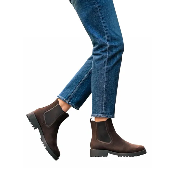 Thursday Boot Company Legend Nubuck Leather Chelsea Boots Truffle Size 8 - Image 2