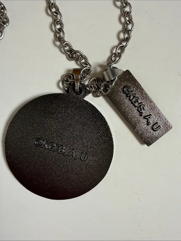 Demon Slayer Tanjiro Kamado Circle Charm Necklace. Never Worn - Image 3