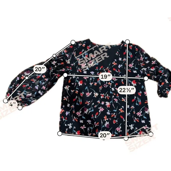 Madewell Shirred Sleeve in Drifting Flowers Blouse Size XS - Image 10