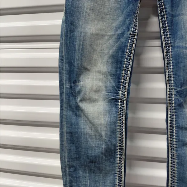 Rock Revival Ferry Skinny Jeans Size 27 Blue Low Rise Y2K Festival Retro Denim - Image 5