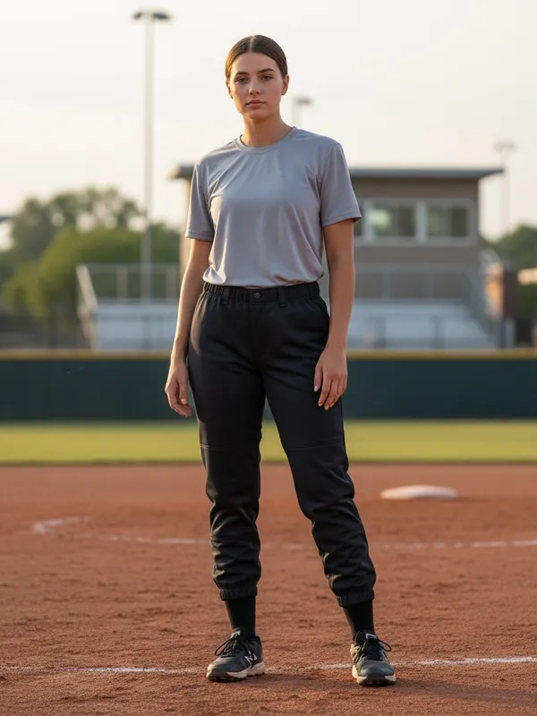 RIP-IT Pressure Waves Diamonds Black Softball Pants Women’s Small Jogger Uniform - Image 7