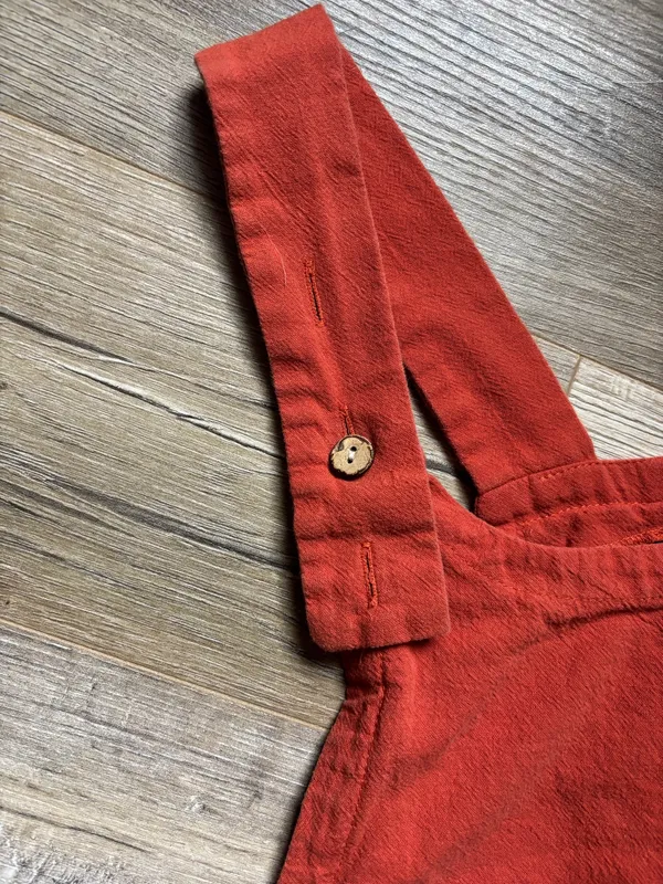 SHEIN Overalls Linen Orange - Image 4
