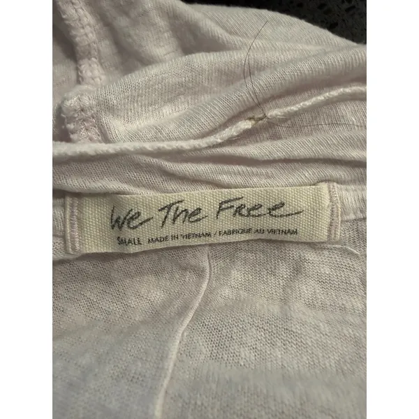 We The Free Free People Women Lavender Oversized Slub Knit Raw Hem Tee Small‎ - Image 5