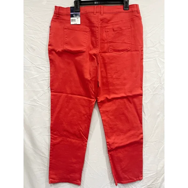 Basic Editions Stretch Cotton Jeans Women’s 18 Classic Fit Tapered Leg - Image 2