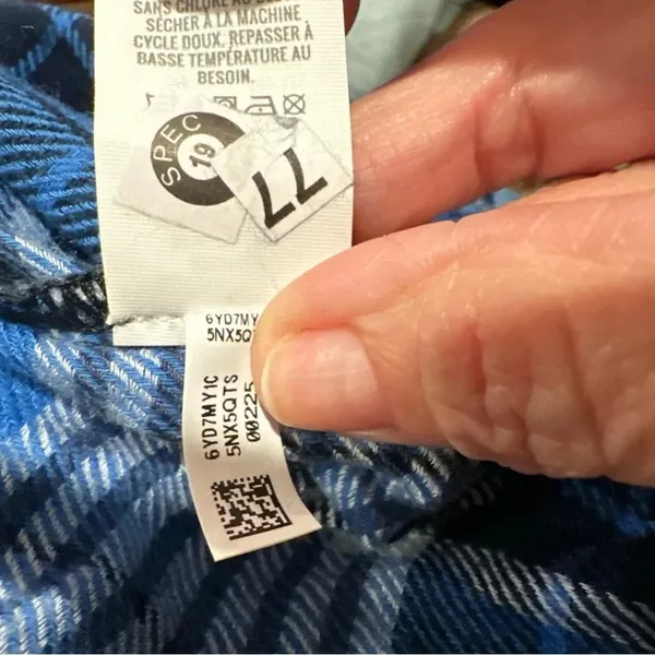 Aerie By Aritza Long Sleeve Womens Shirt Plaid Nwot Blue Xl - Image 11