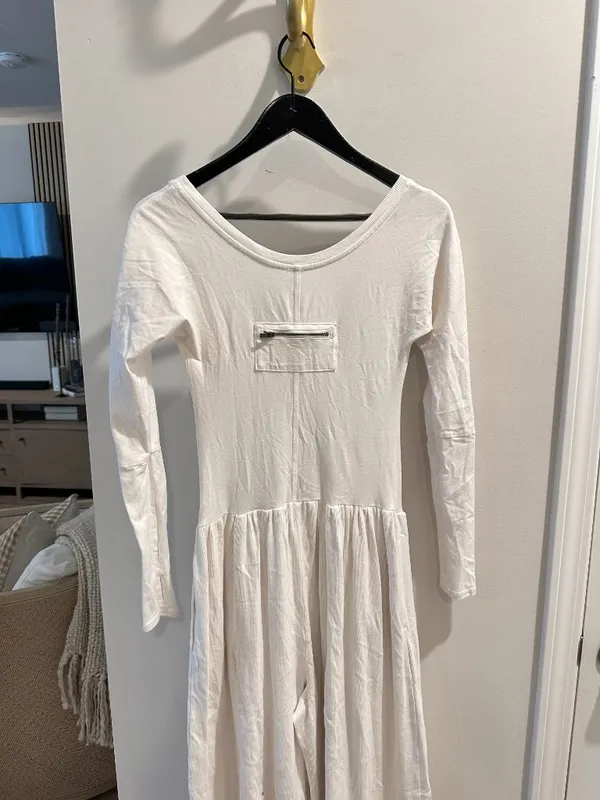 FREE PEOPLE Movement Hot Shot Wide Leg Onesie in White Size Small - Image 8
