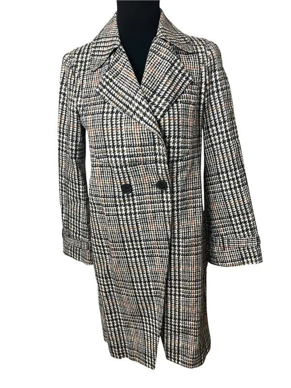 Everyday Designer 10 Crosby Derek Lam Houndstooth Double Breasted Trench Coat - Image 2