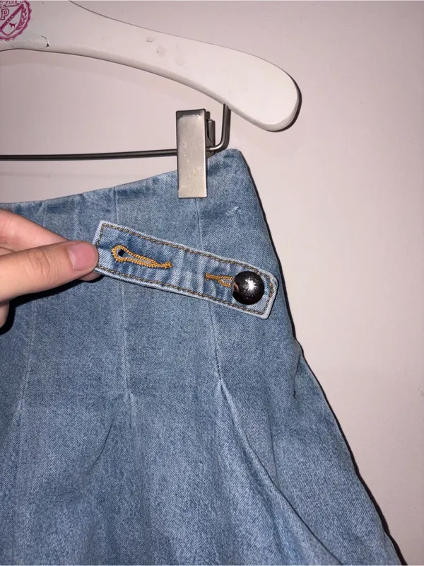 Finesse Y2K Light Blue Denim Mini Skirt Size XS - Image 3