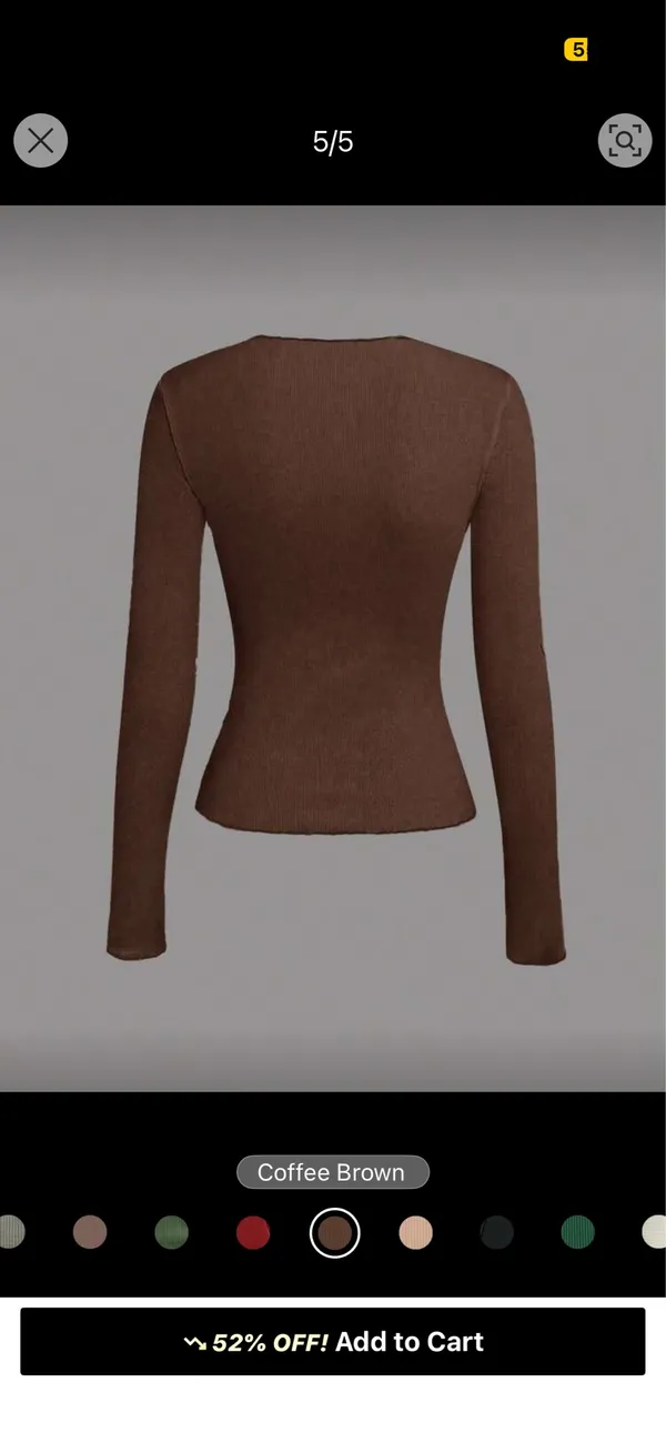 Shein Long Sleeve Top - Image 3