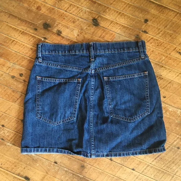 Gap dark wash size 0 Y2K denim micro mini skirt - Image 3