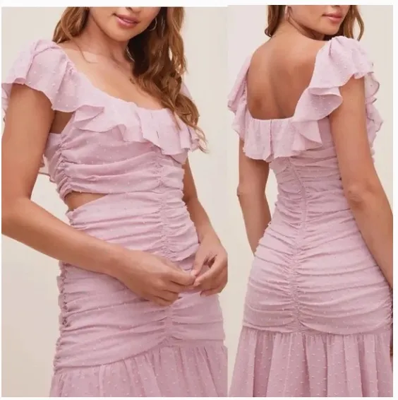 ASTR Dress ruffle midi dress - Image 2