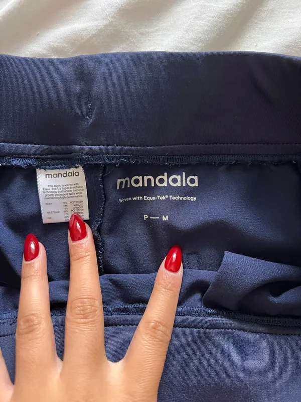 Mandala Scrubs Bottoms Navy Blue - Image 2