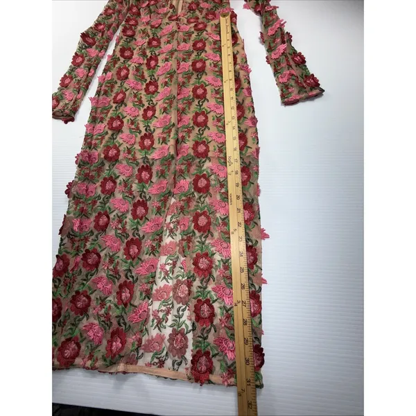 For Love and Lemons Amelia‎ Midi Floral Embroidered Dress Size M - Image 5