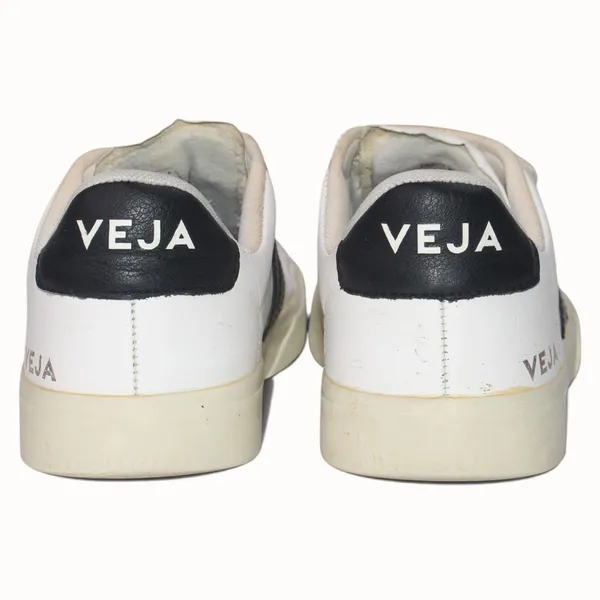 VEJA Recife White Black Leather Sneakers 40 US 9 - Image 5