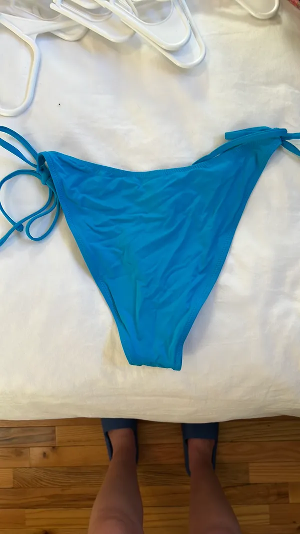 Skims Blue Strappy Bikini Bottoms - Image 6