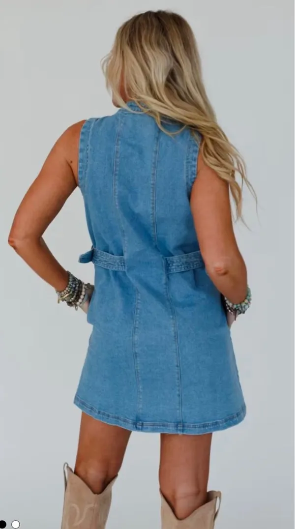 Blue B “Alexandra” denim dress - Image 3