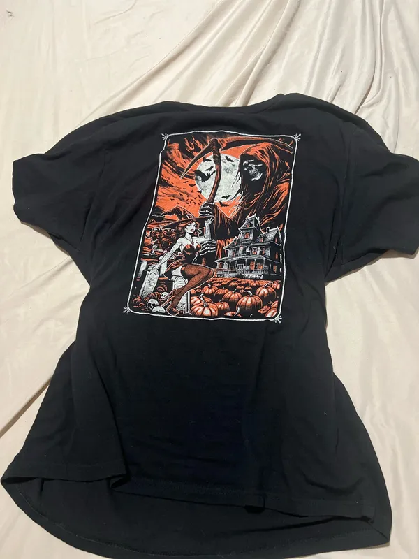 Halloween graphic tee Black Size XL - Image 3