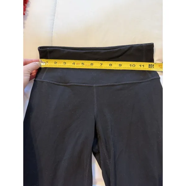 Athleta Barre Skinny Flare Pants In PowerVita Black Side slit Women’s XS Yoga - Image 8
