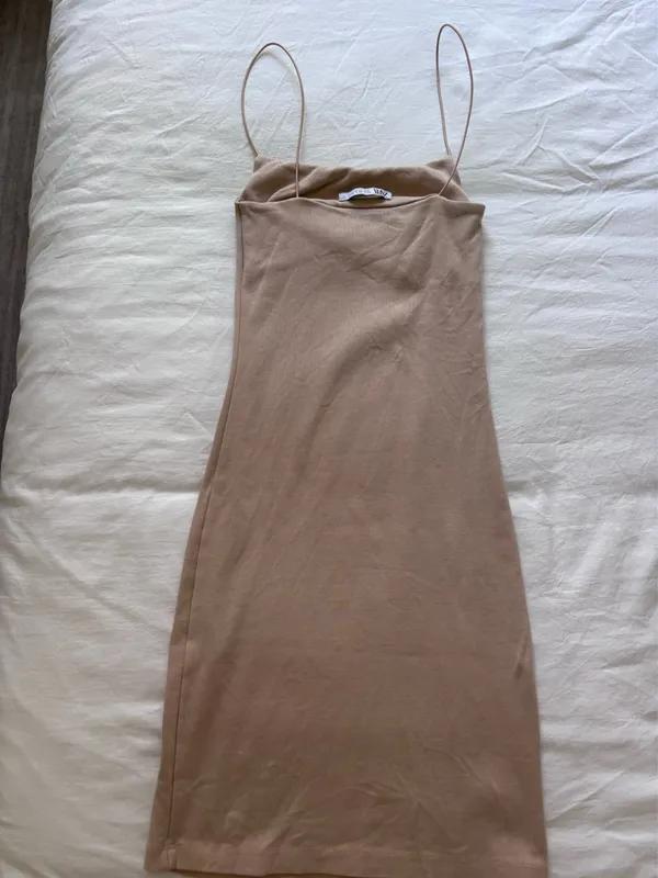 ZARA Dress Mini tan - Image 3