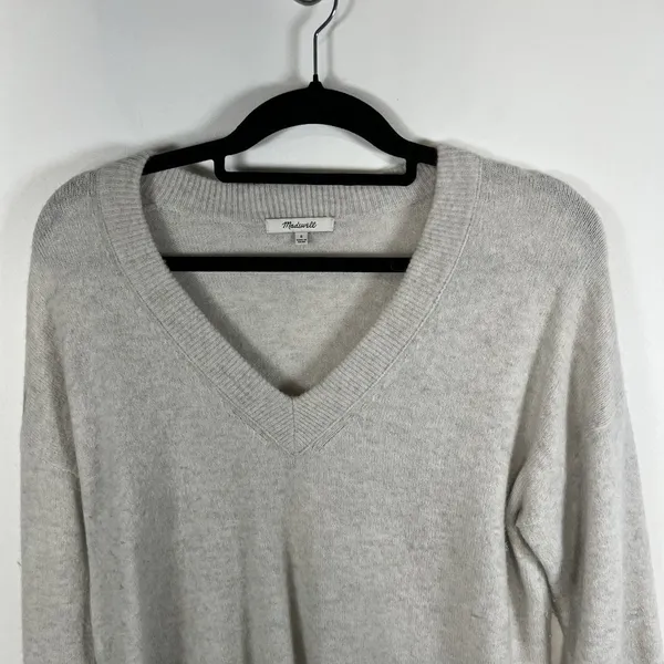 Madewell Merino Wool Alpaca‎ Blend Womens Biege Sweater Size Small Minimalist - Image 3