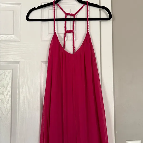 Zara Magneta Hot Pink Long Maxi Flowy Dress - Image 2