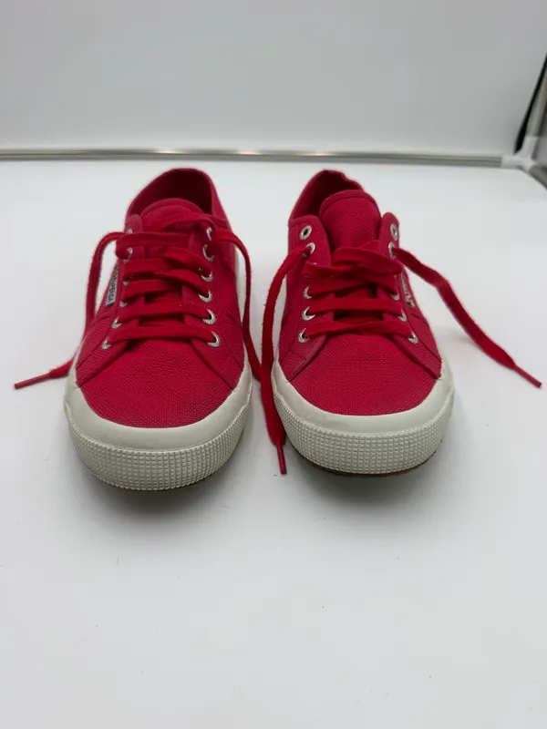 Superga Red Canvas Low Top Sneakers Women’s 9 Men’s 7.5 EU 40 Lace Up Shoes - Image 2