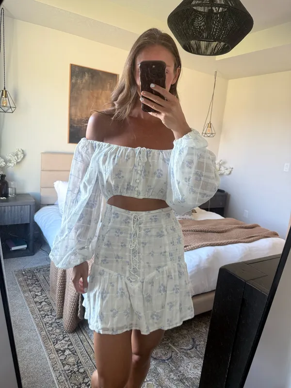 Sabo Skirt Mini Dress Floral - Image 2