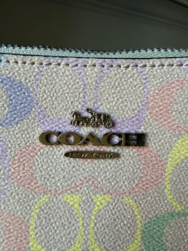 Coach Teri Rainbow Shoulder Bag Signature Canvas - Image 5