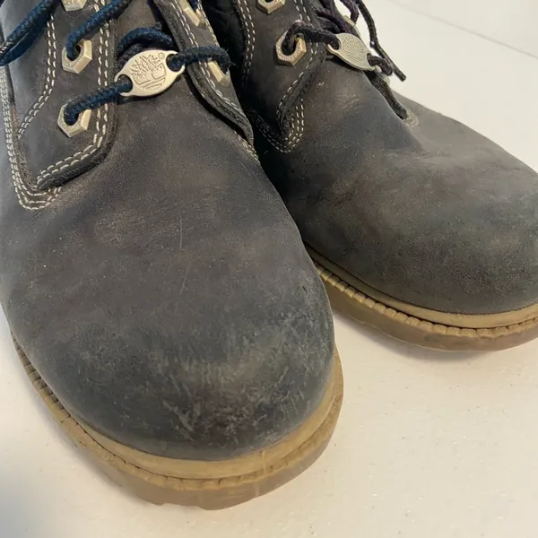 Timberland women’s Nellie double‎ navy Nubuck leather medium boots waterproof 7 - Image 9