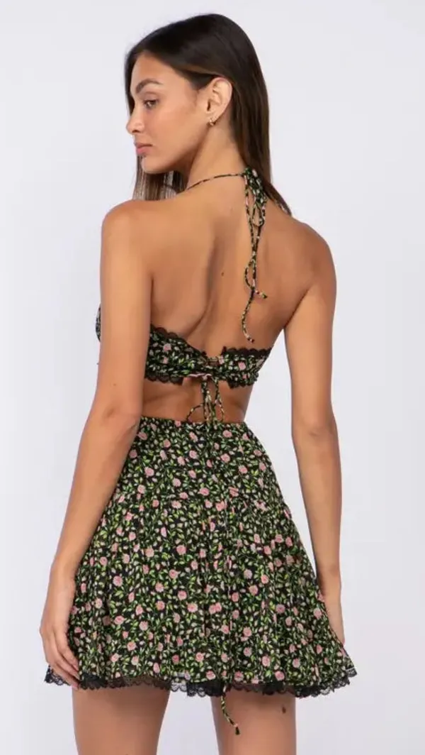 Isabelle’s Cabinet Sky To Moon Floral Cutout Dress - Image 4