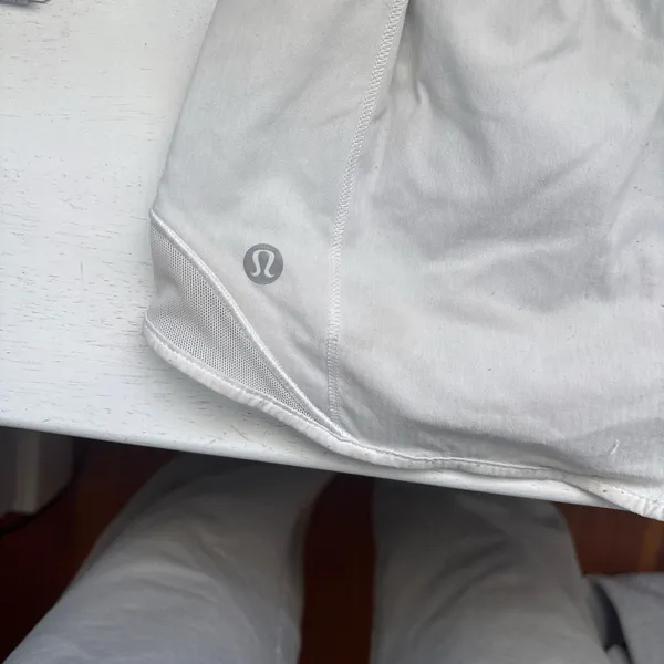 White Lululemon Hotty Hot Shorts 2.5" - Image 2