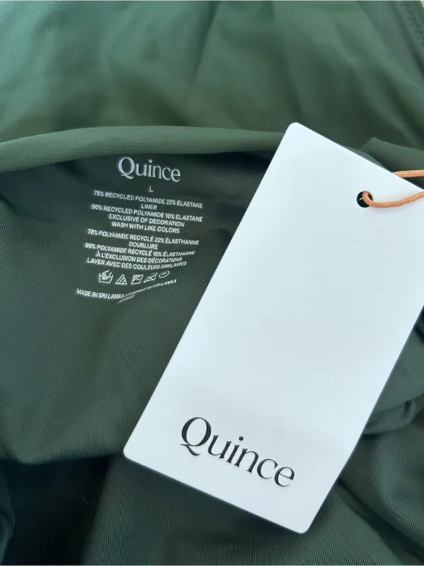 NWT Quince Palm Green Italian Underwire‎ One-Piece Swimsuit Size Large - Image 5