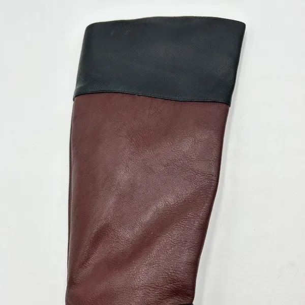 Vince Camuto Leisha Brown Black Leather 6.5 M 36.5 Knee High Riding Boots - Image 4