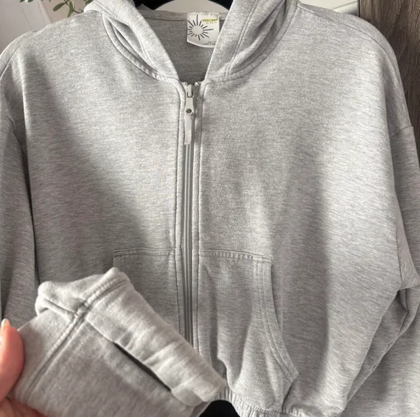 OFFLINE by Aerie Cropped Zip-Up - Image 2