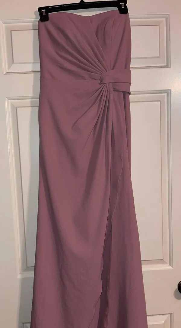 Azazie Blush Rose Bridesmaids Dress - Image 2