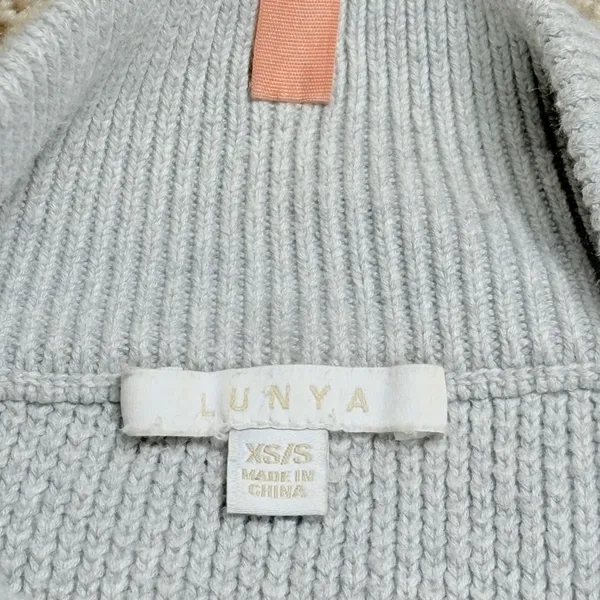 Lunya Sweater Silk Organic Cotton XS/S Quiet Luxury‎ Scandinavian Coastal - Image 6