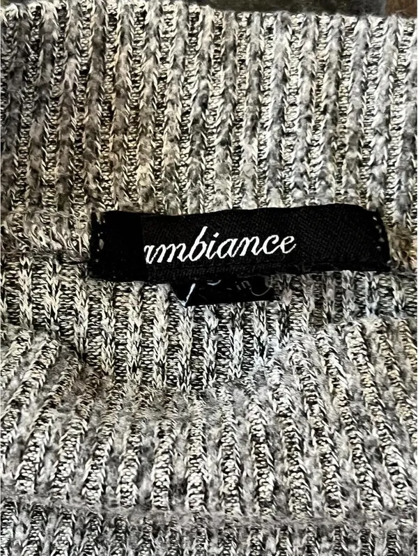 Vintage Y2K Ambiance Ribbed Mock Neck Crop Top Coastal Old Money Size Small 🤍 - Image 5